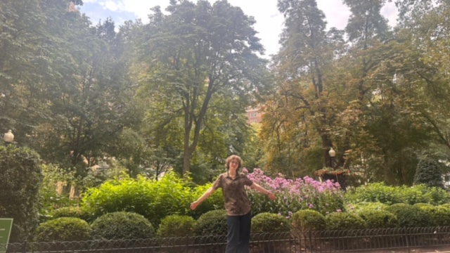 A picture of me in Rittenhouse Square as Summer draws to a close in August 2026
